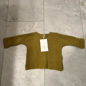 Zara Baby Olive Green Knit Sweater